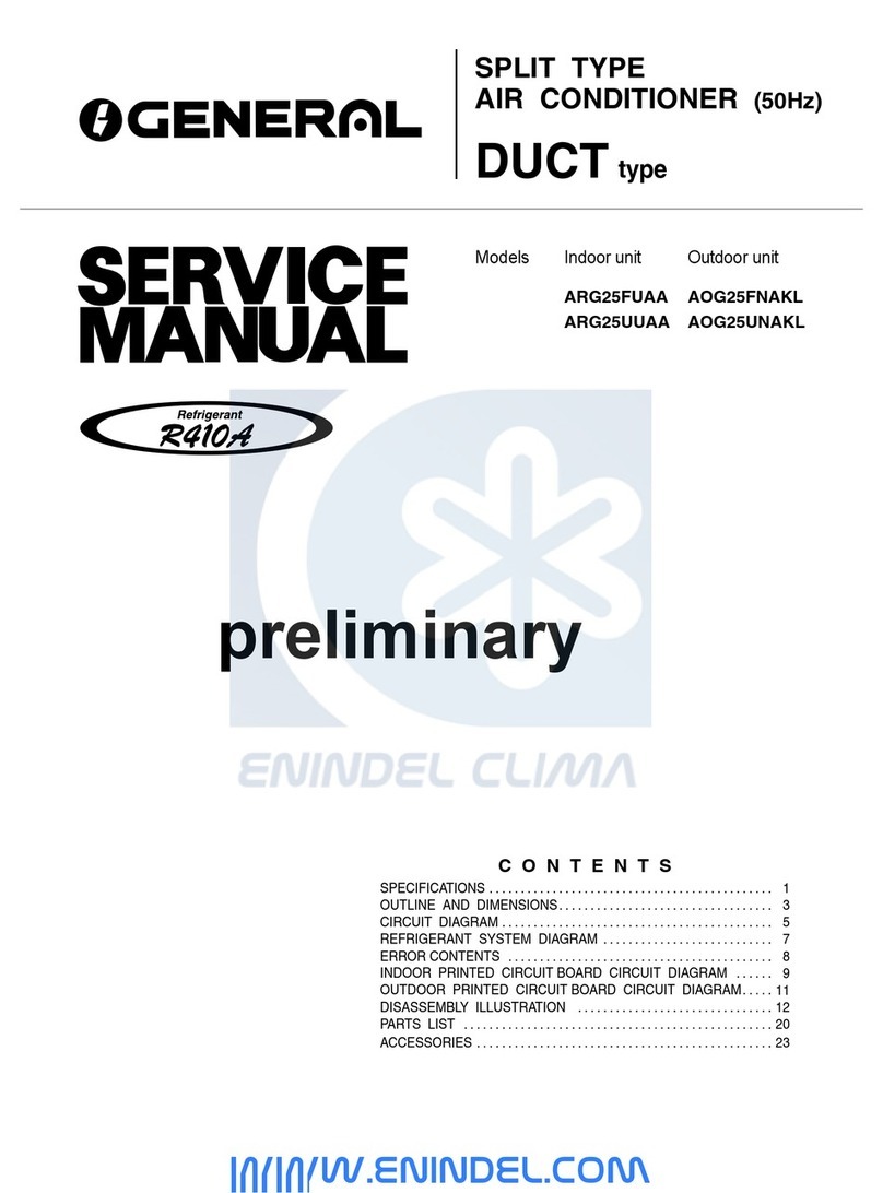 General ARG25FUAA User manual