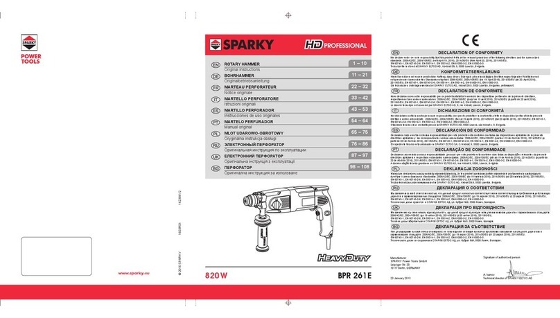 Sparky Group BPR 261E User manual