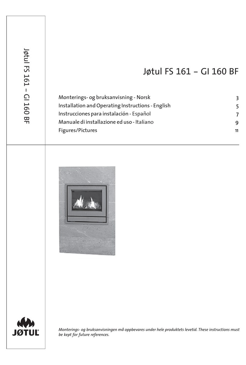 Jøtul FS 161 Installation and operating instructions Jøtul FS 161 Installation and operating instructions