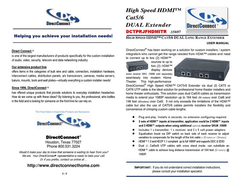 DirectConnect Cat5/6 user manual