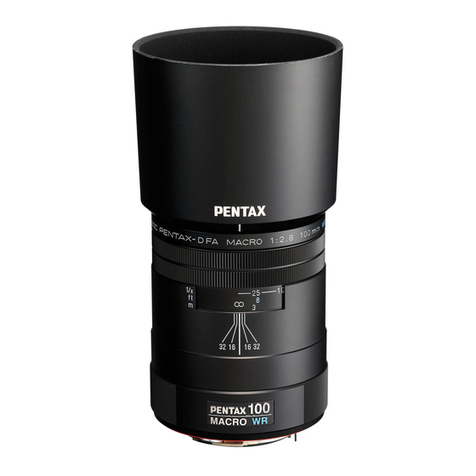 Pentax smc Pentax-D FA Macro 100mm f/2.8 User manual