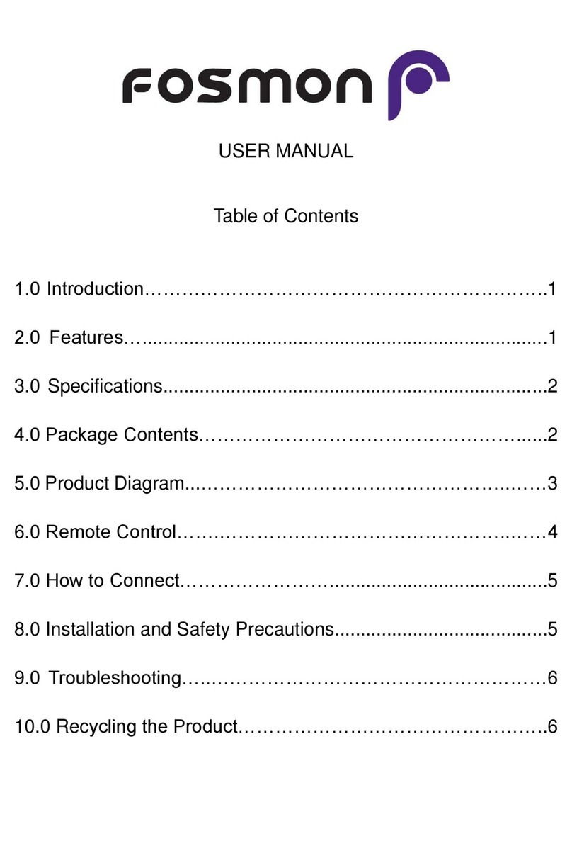 Fosmon HD1996 user manual