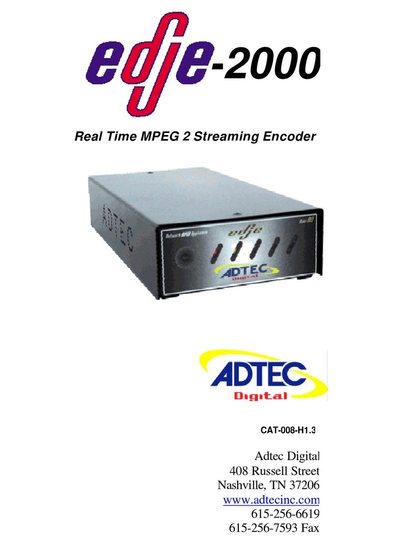 Adtec Edje-2000 User manual Adtec Edje-2000 User manual