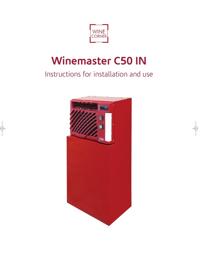 Wine Corner Winemaster C50 IN Instructions for installation and use