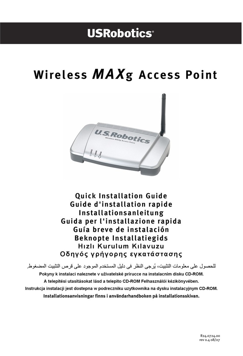 US Robotics MAXg Quick installation guide