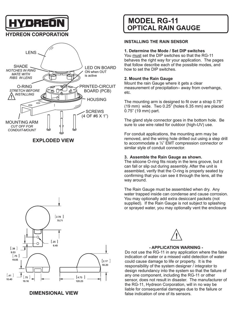 Hydreon RG-11 User manual