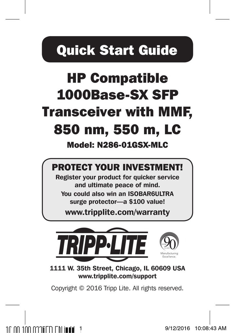 Tripp Lite N286-01GSX-MLC User manual