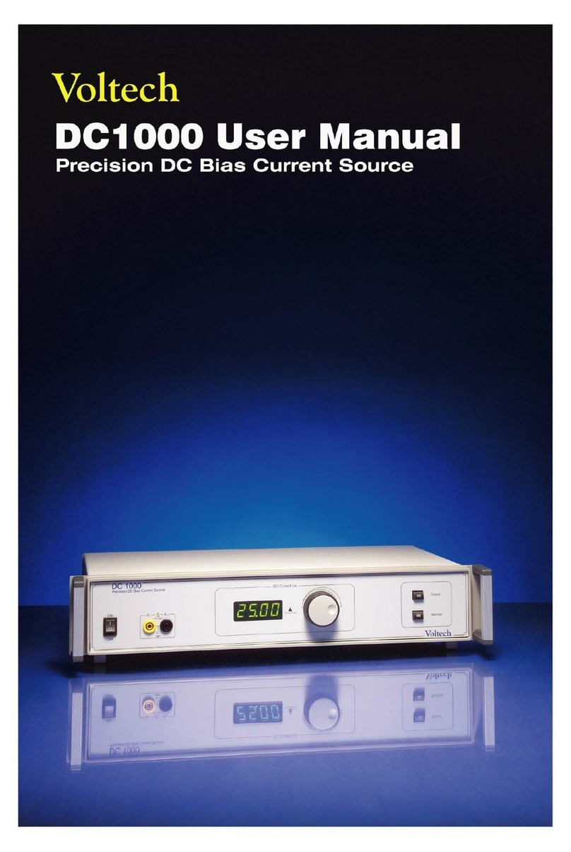 Voltech dc1000 User manual
