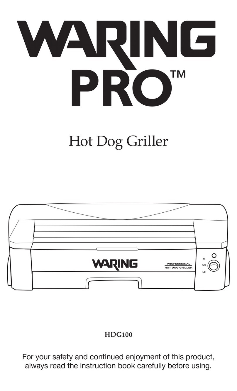 Waring HDG100 User manual