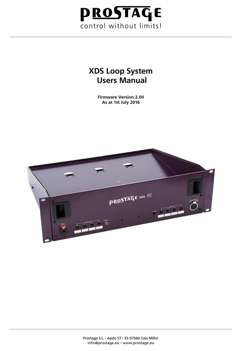 Prostage XDS user manual