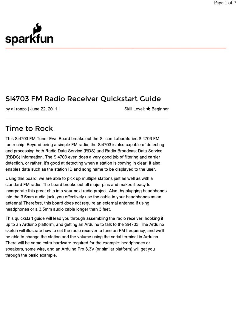 Sparkfun Electronics Si4703 quick start guide