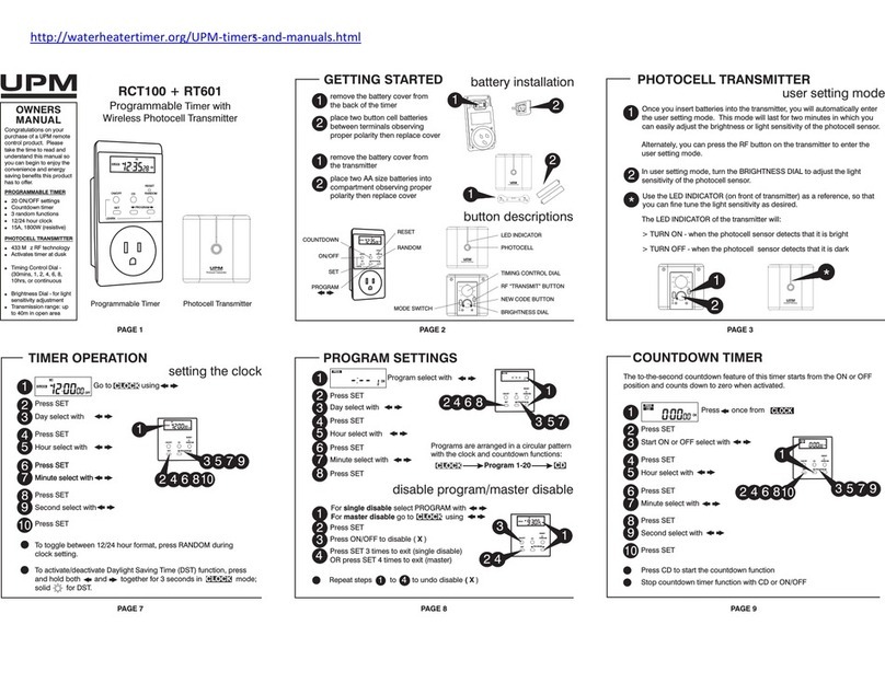 UPM RCT100 User manual