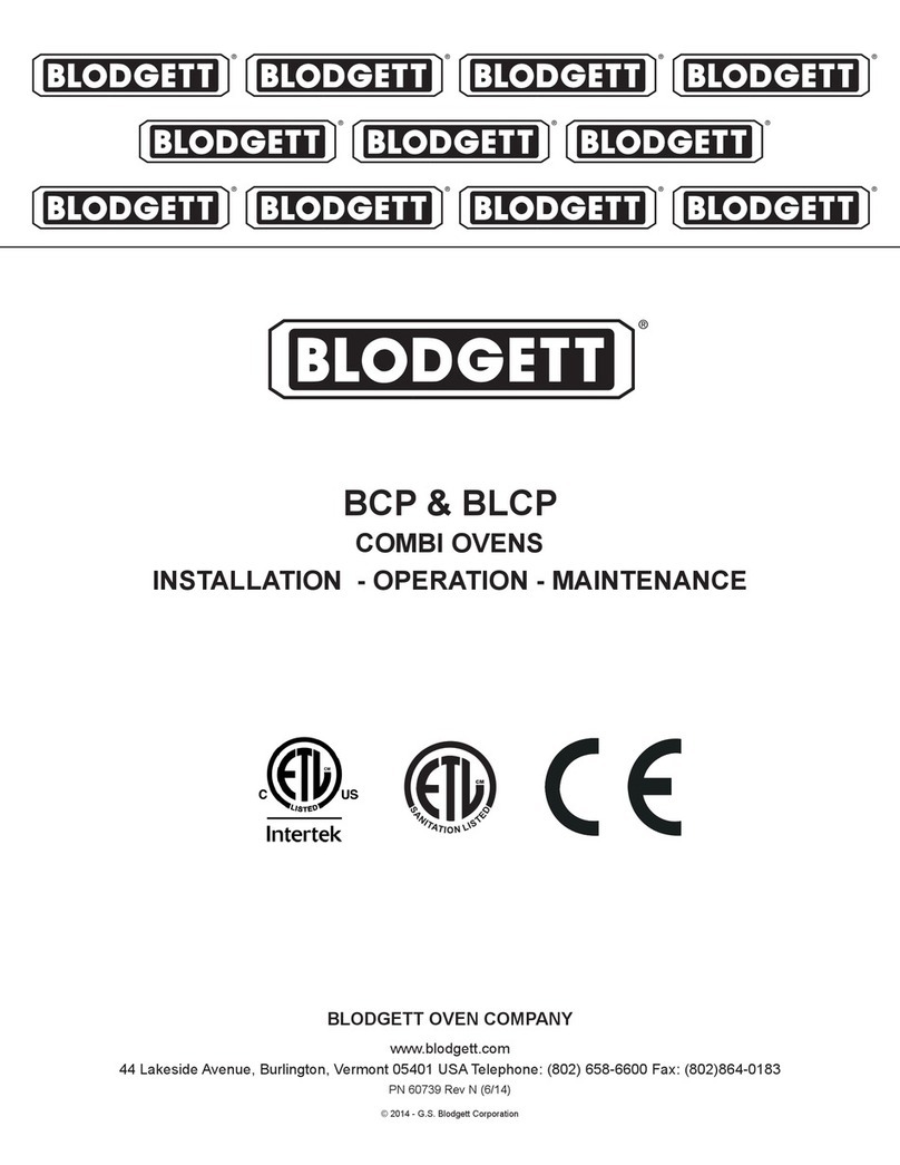 Blodgett BCP Installation operation & maintenance Blodgett BCP Installation operation & maintenance