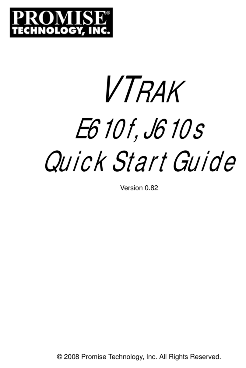 Promise E610f quick start guide Promise E610f quick start guide