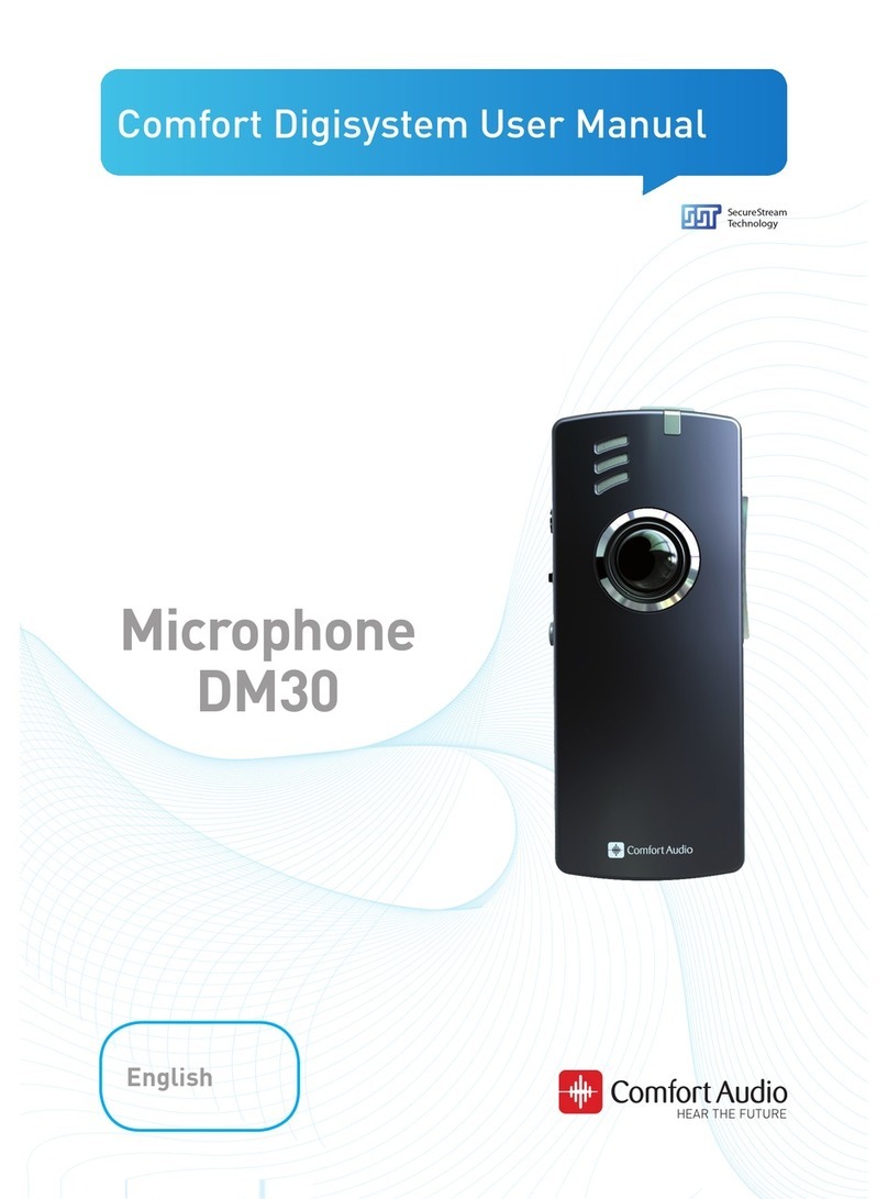 Comfort audio Microphone DM30 User manual Comfort audio Microphone DM30 User manual