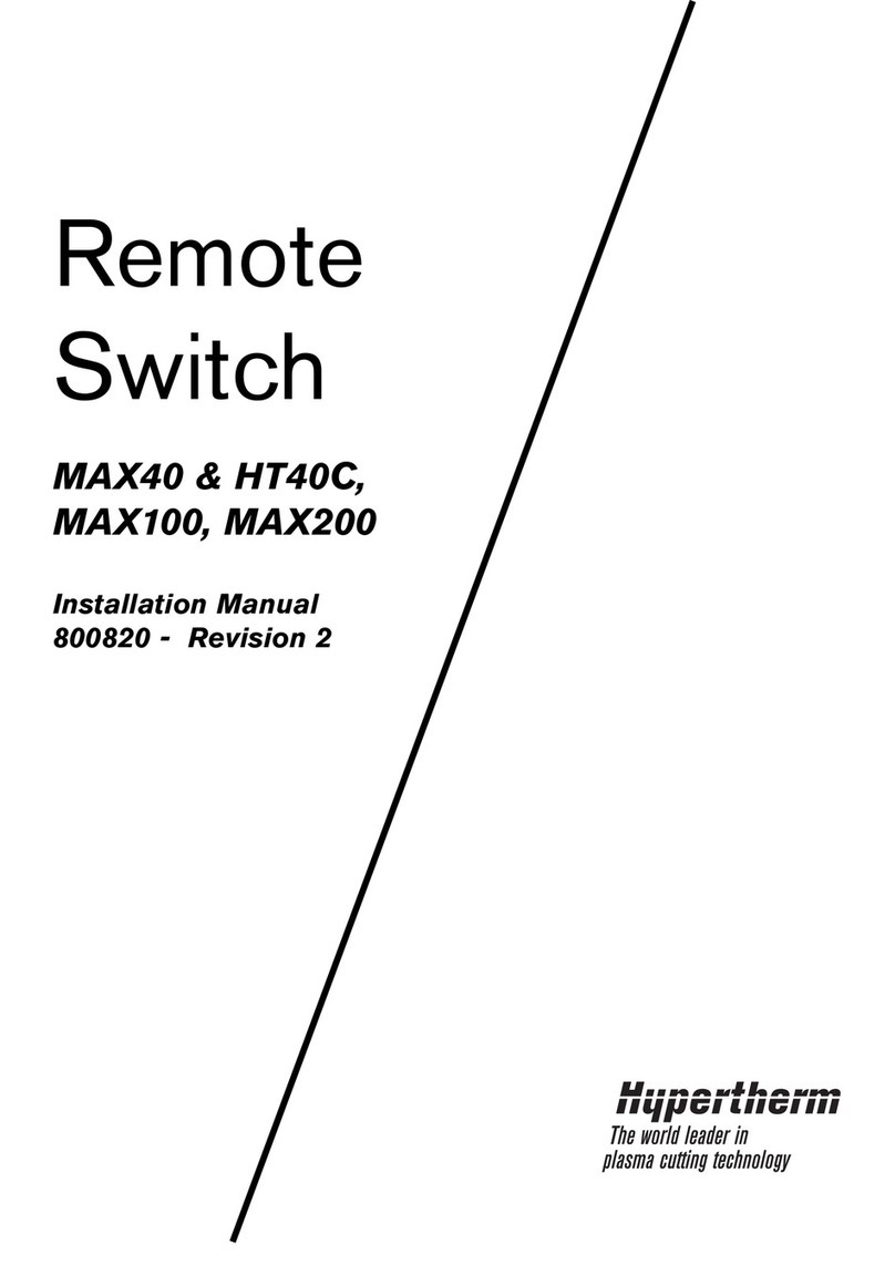 Hypertherm MAX40 installation manual