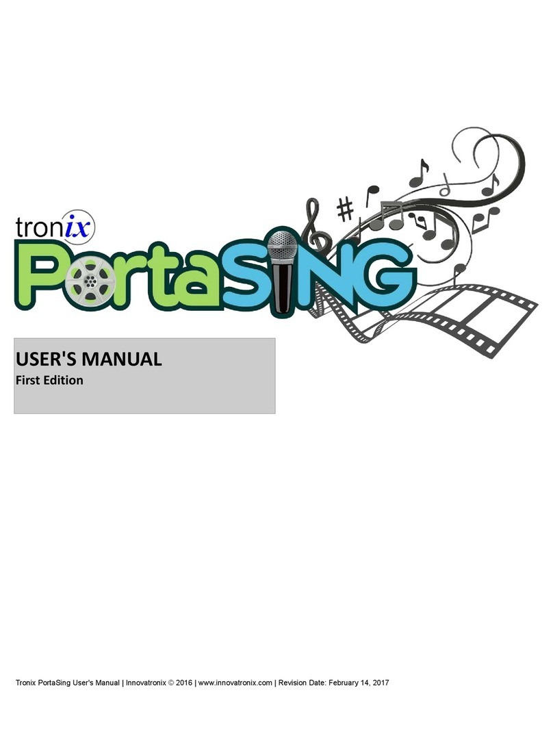Tronix PortaSing user manual