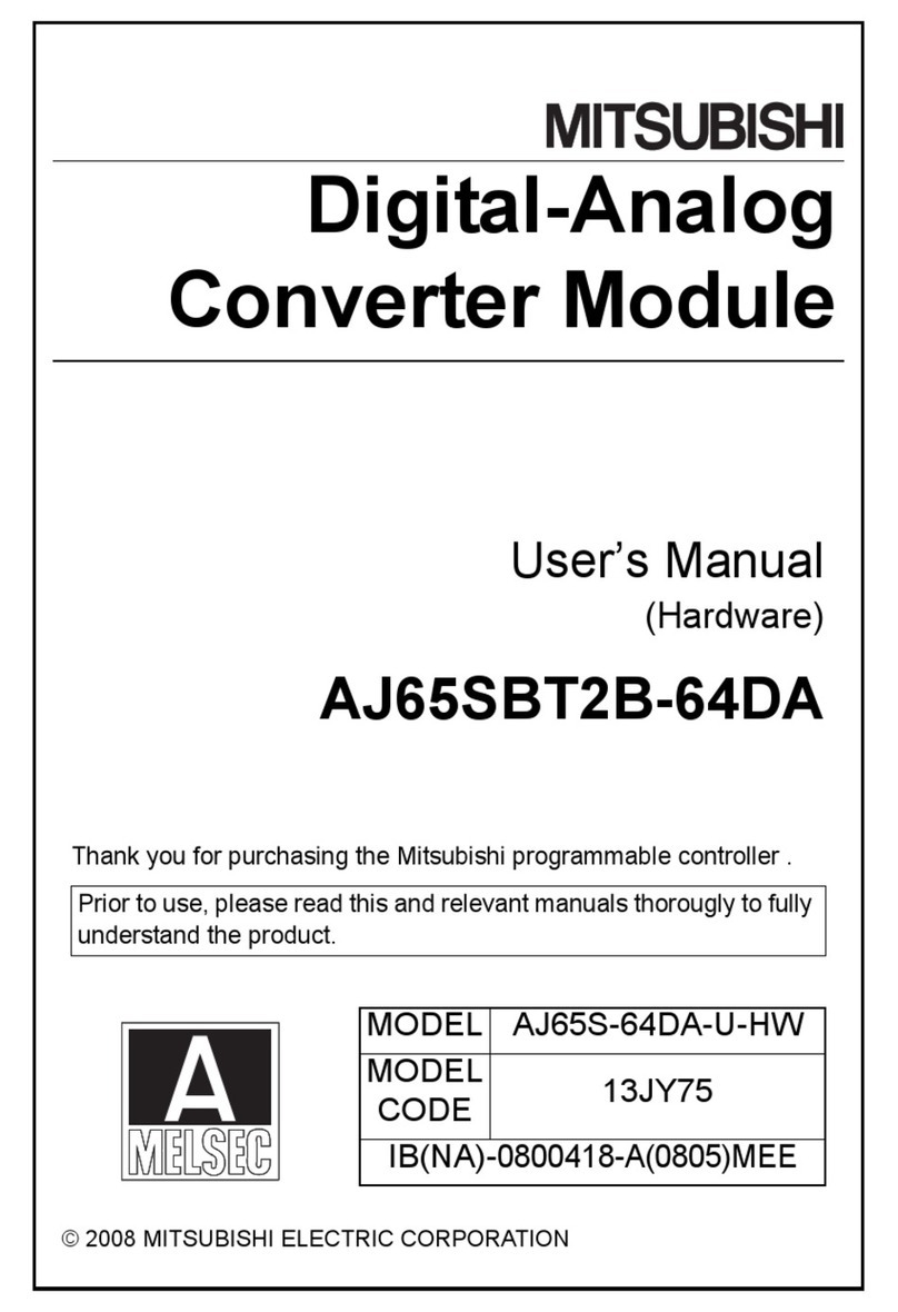 Mitsubishi AJ65SBT2B-64DA User manual Mitsubishi AJ65SBT2B-64DA User manual