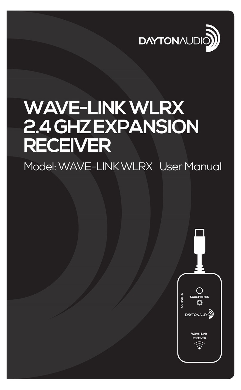 DaytonAudio WAVE-LINK WLRX user manual