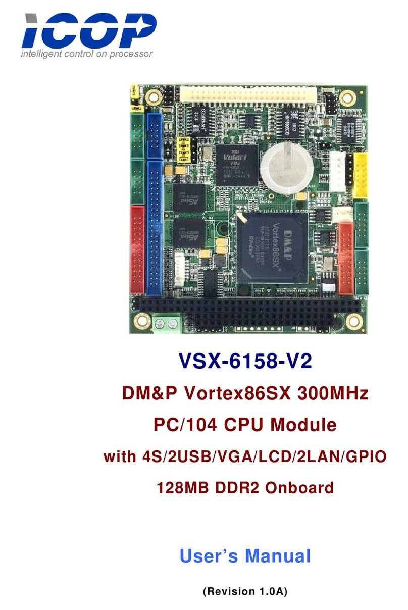 ICOP Technology VSX-6158-V2 User manual