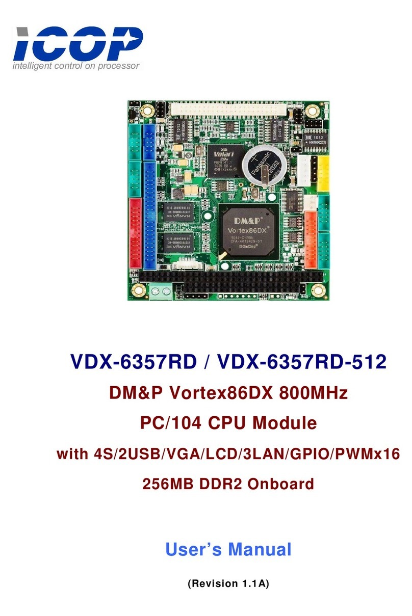 ICOP Technology VDX-6357RD user manual