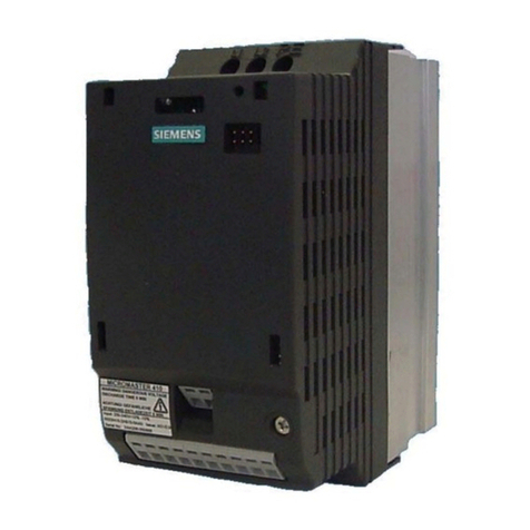 Siemens micromaster 410 User manual Siemens micromaster 410 User manual