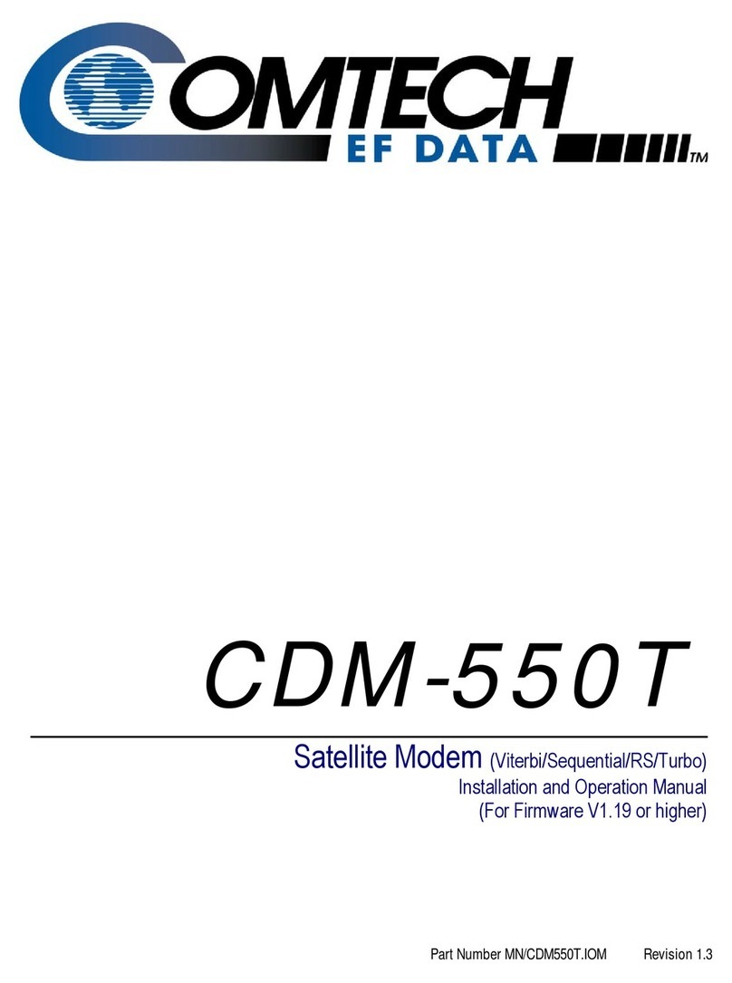 Comtech EF Data CDM-550T User manual