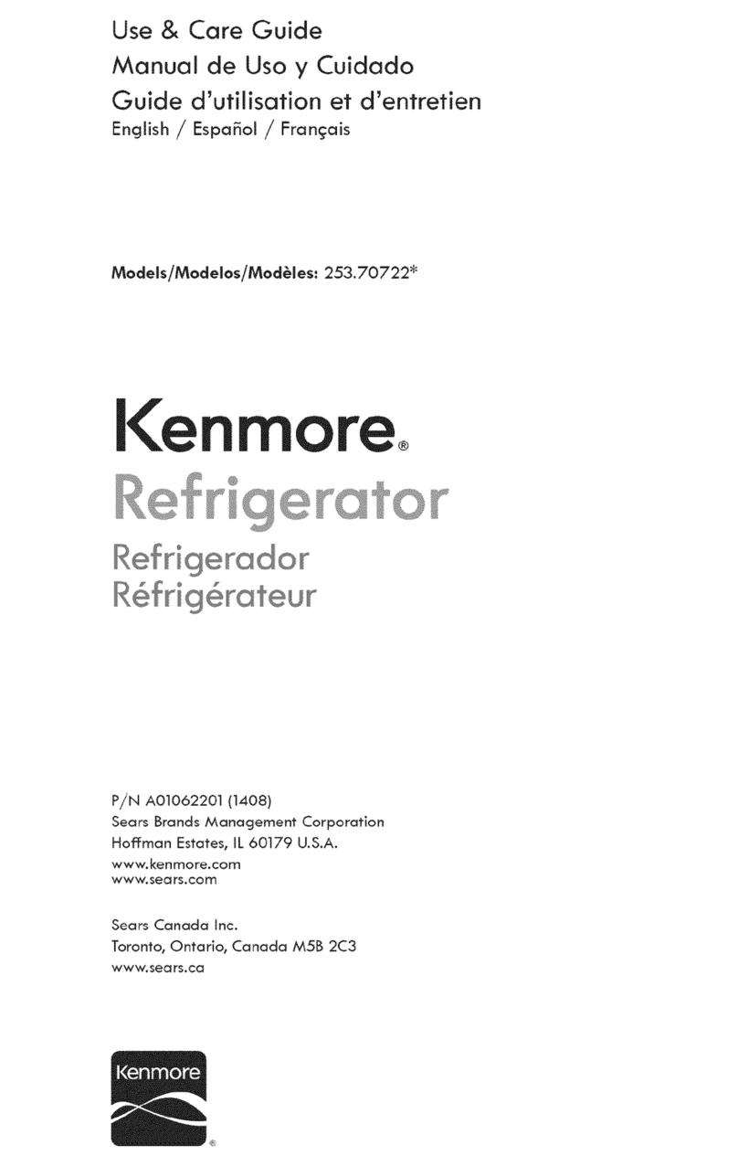 Kenmore 253.70722 SERIES Use & care guide