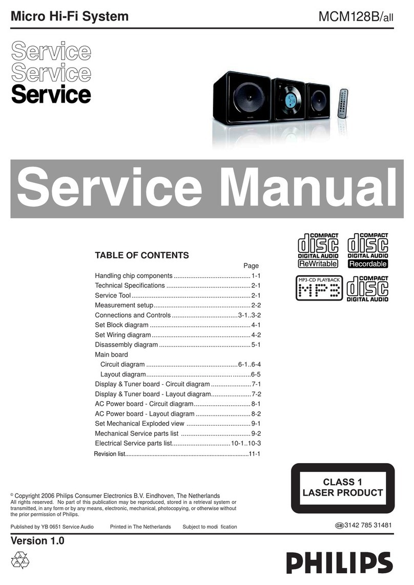 Philips MCM128B User manual