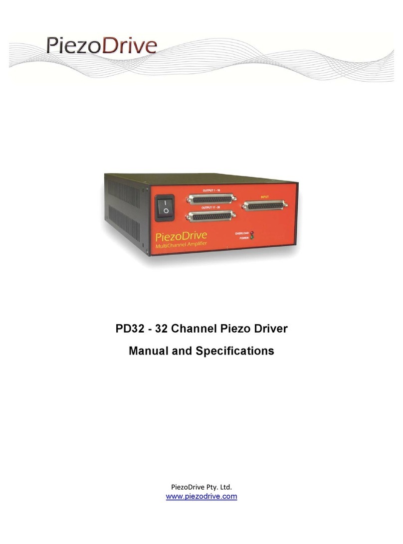 PiezoDrive PD32 User manual
