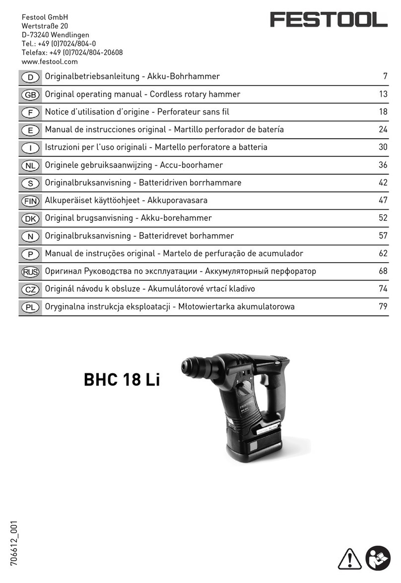 Festool BHC 18 Li Original operating manual