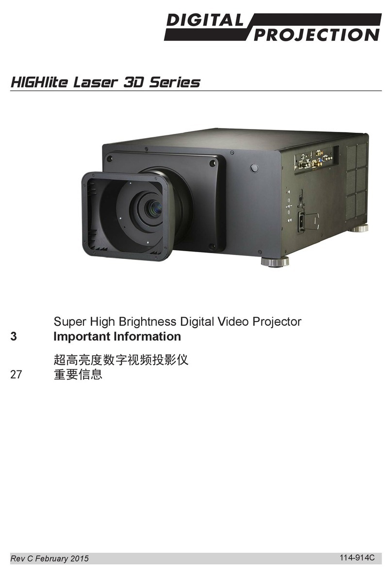 Digital Projection HIGHlite Laser 3D Series User manual