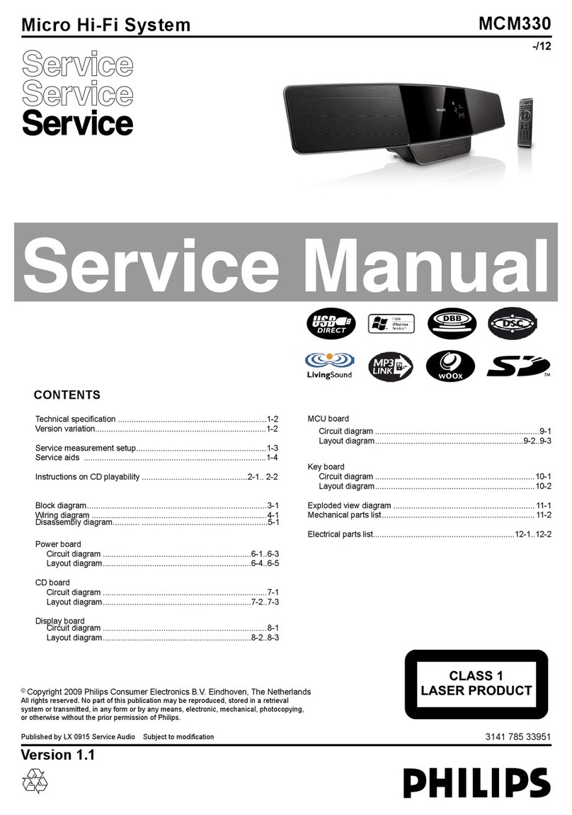 Philips MCM330 User manual