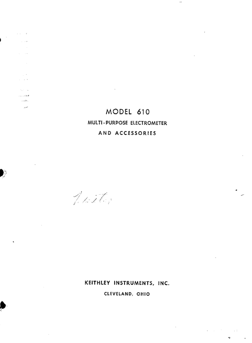 Keithley 610 User manual