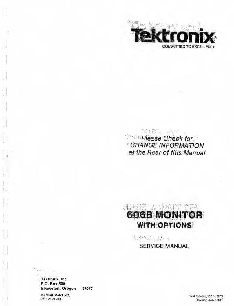 Tektronix 606B User manual
