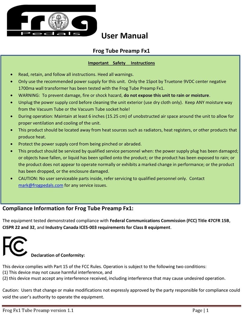 Frog Fx1 user manual