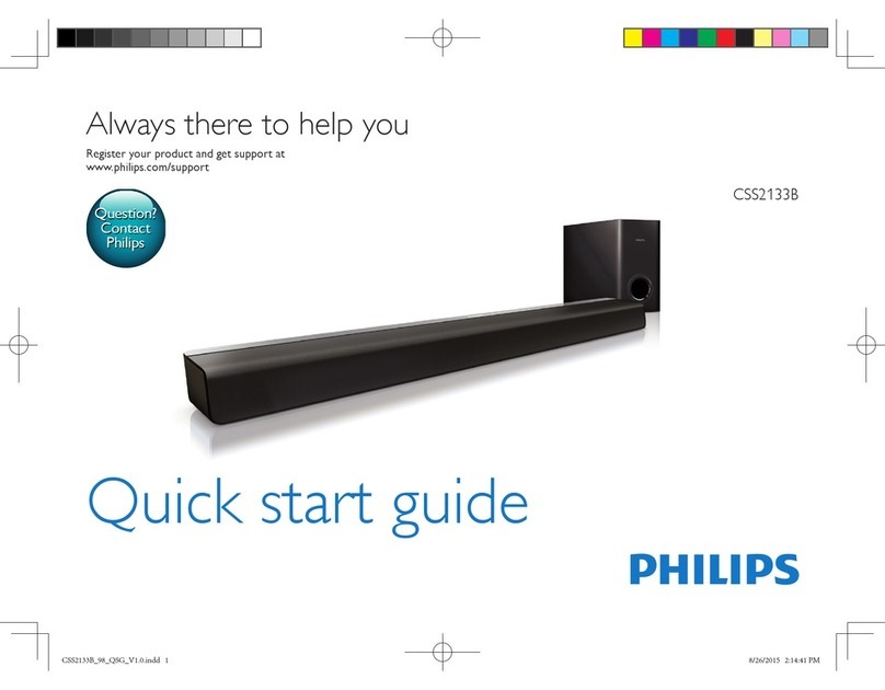 Philips css2133b quick start guide