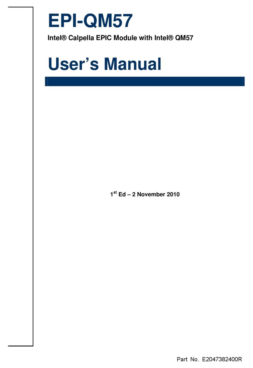 Avalue Technology EPI-QM57 User manual