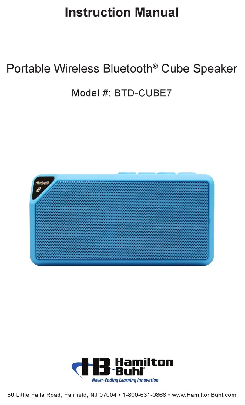 Hamilton/Buhl BTD-CUBE7 instruction manual