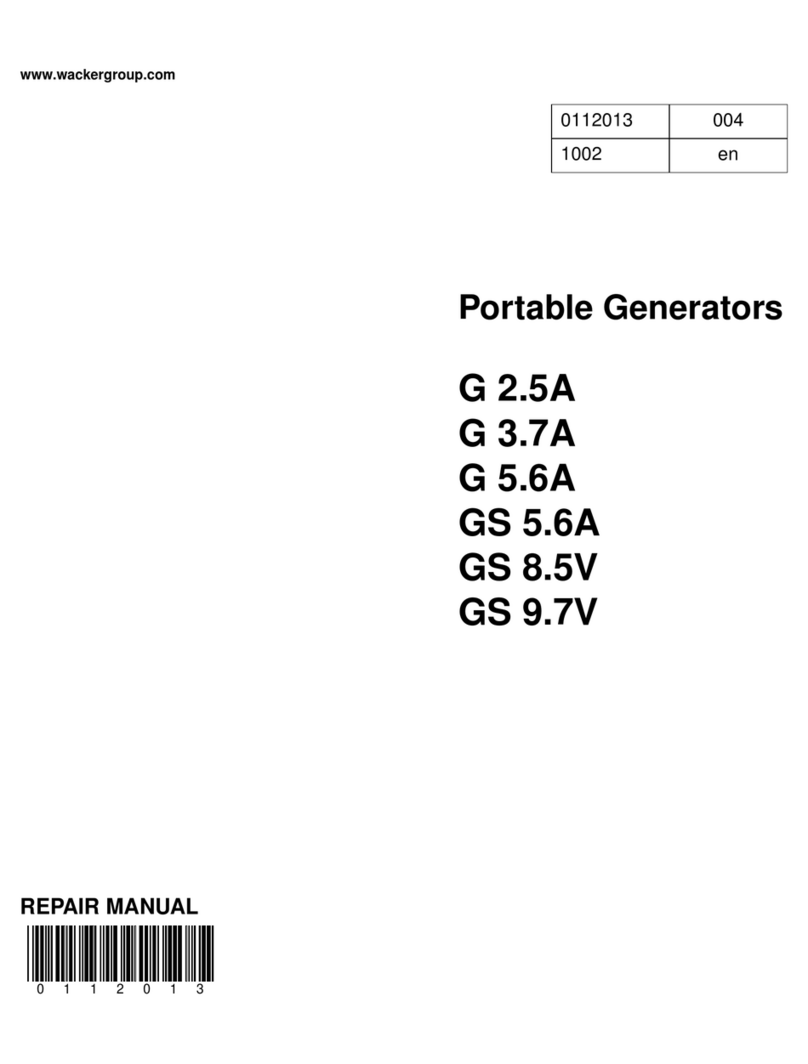 Wacker Neuson G2.5A Operating instructions