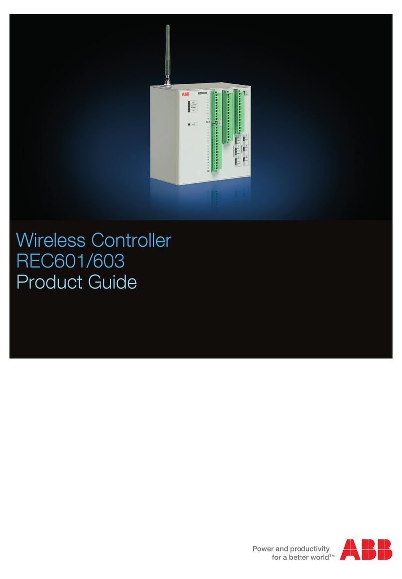 ABB REC603 User manual
