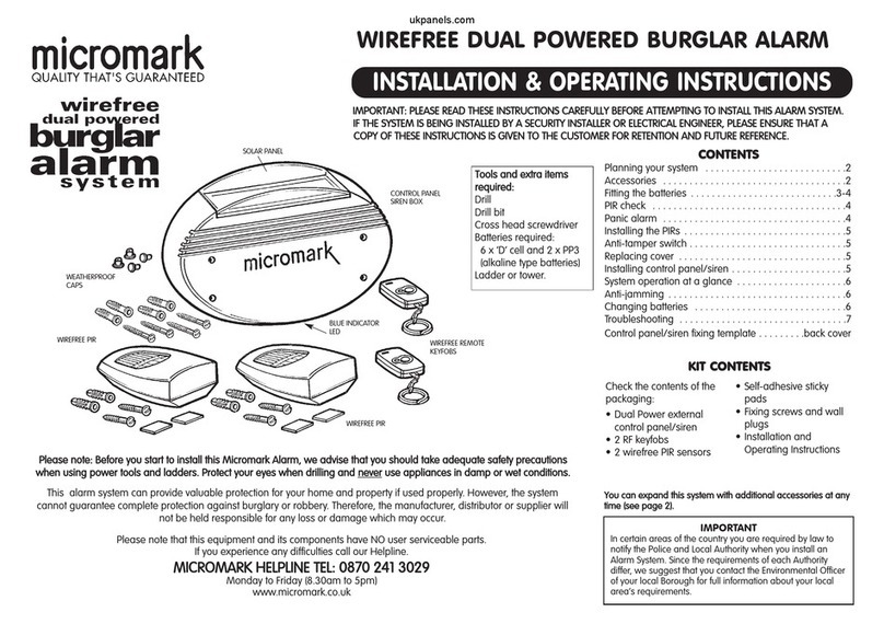 Micromark MM23292 Installation & operating instructions