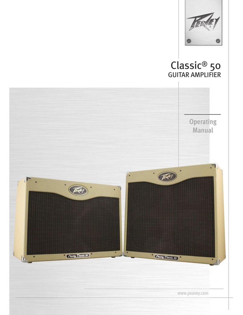 Peavey BACKSTAGE 50 operating manual