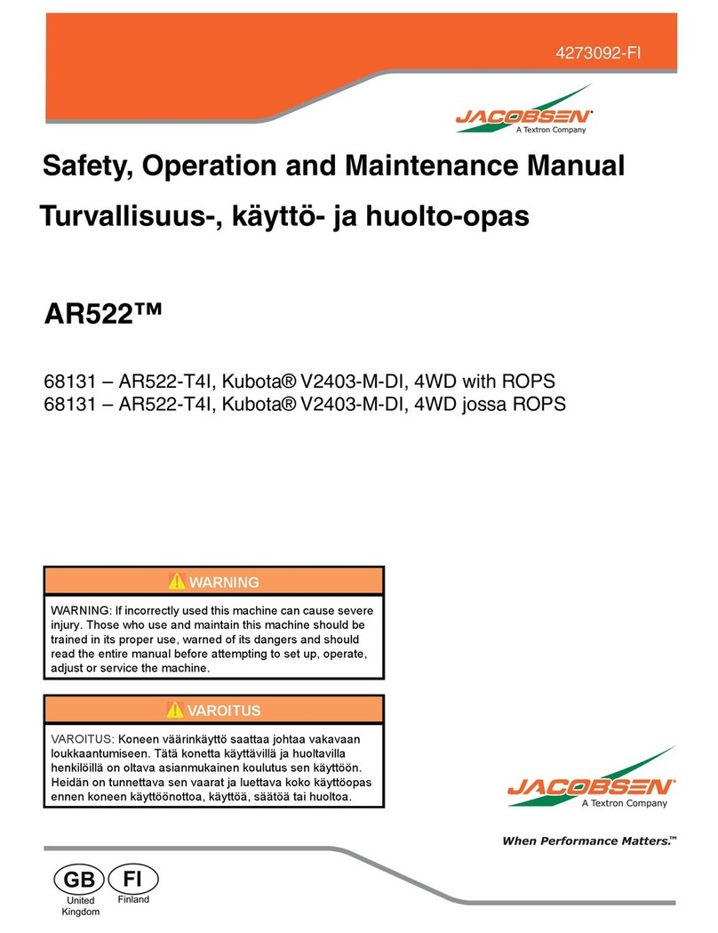 Jacobsen AR-522 jossa ROPS Guide