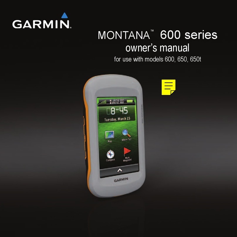 Garmin Montana 600 Series User manual