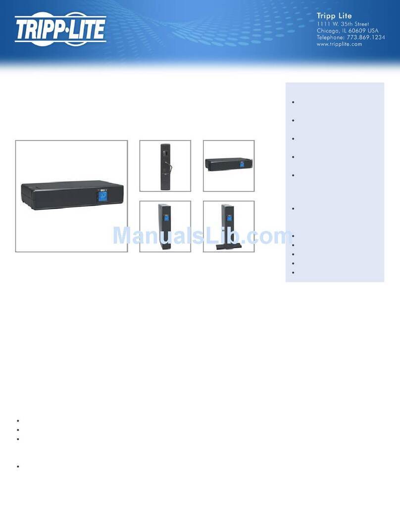 Tripp Lite SMART1200LCD User manual