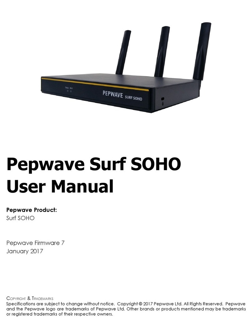 Pepwave Surf SOHO User manual
