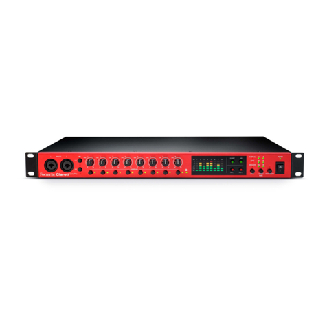 Focusrite clarett octopre User manual