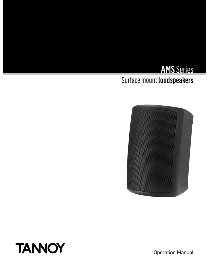 Tannoy AMS Series User manual