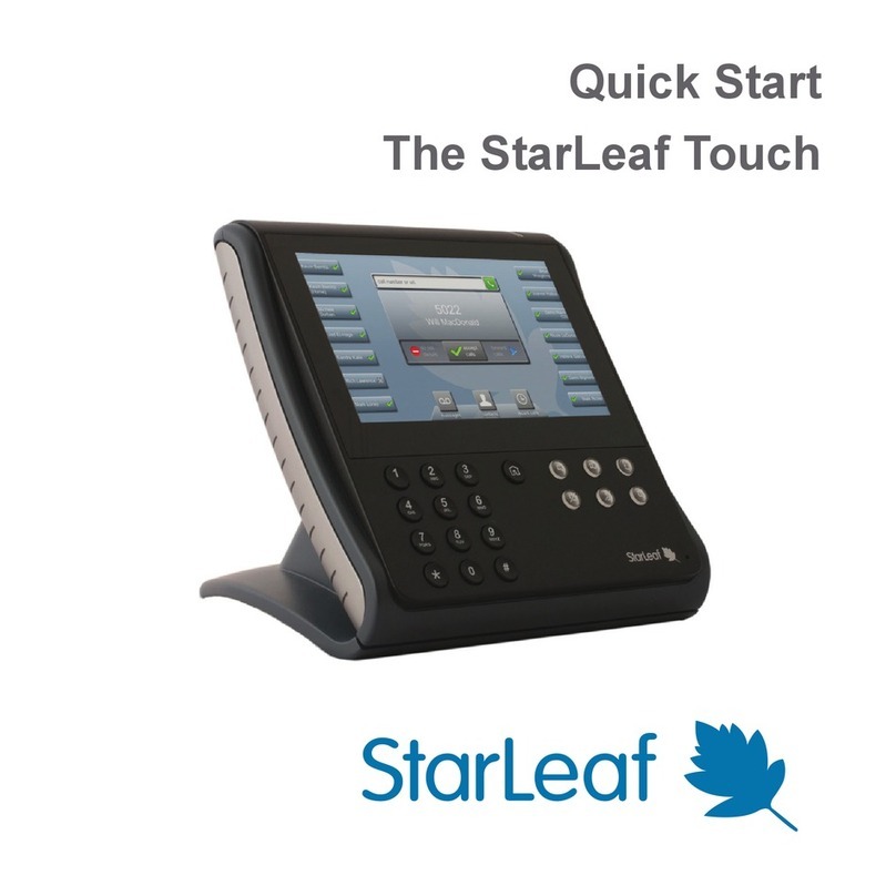 StarLeaf Touch quick start
